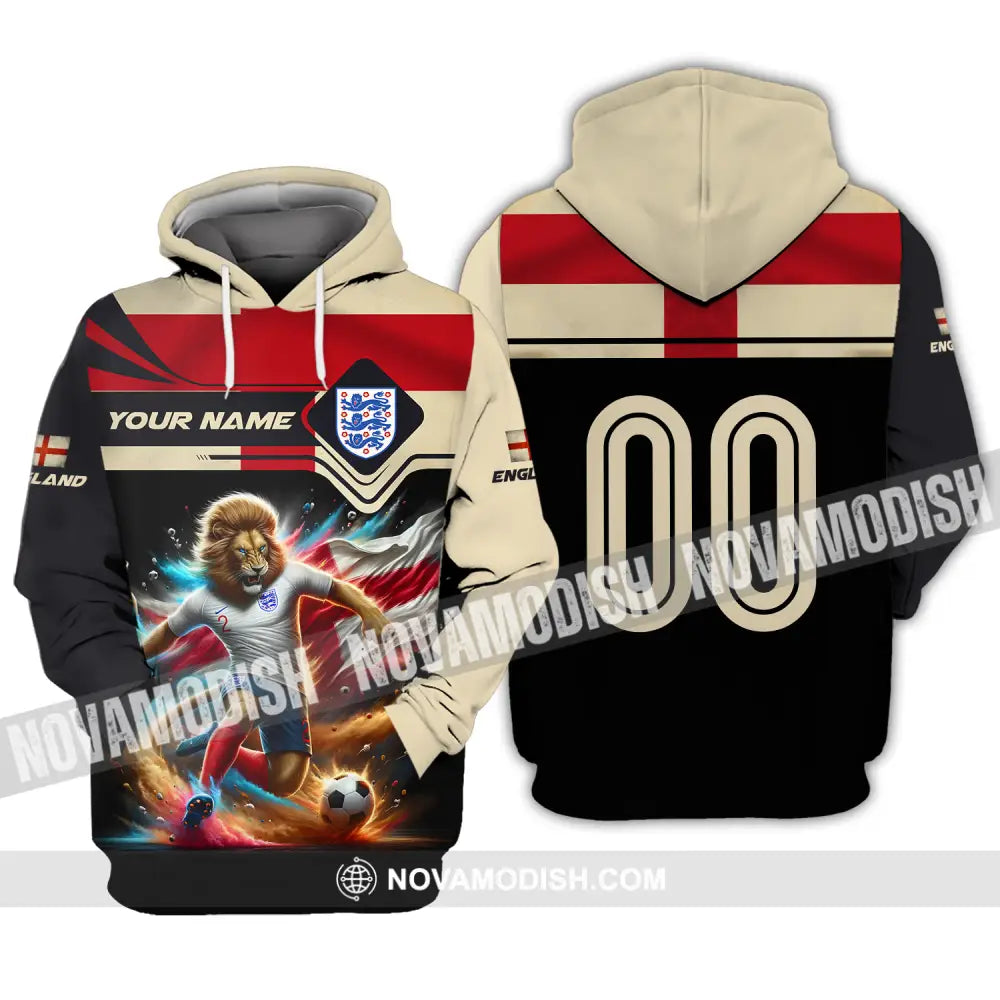 Unisex Shirt - Custom Name And Number Euro 2024 Shirt England Hoodie / S T-shirt