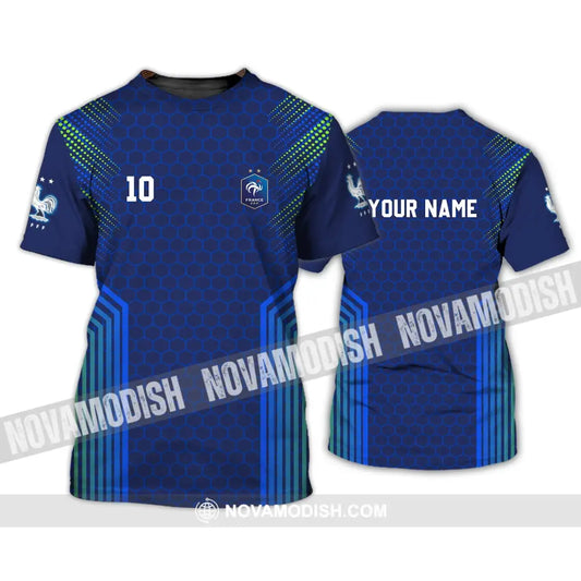 Unisex Shirt - Custom Name And Number Shirt Euro 2024 Shirt FFF France National Team T-Shirt / S T-shirt