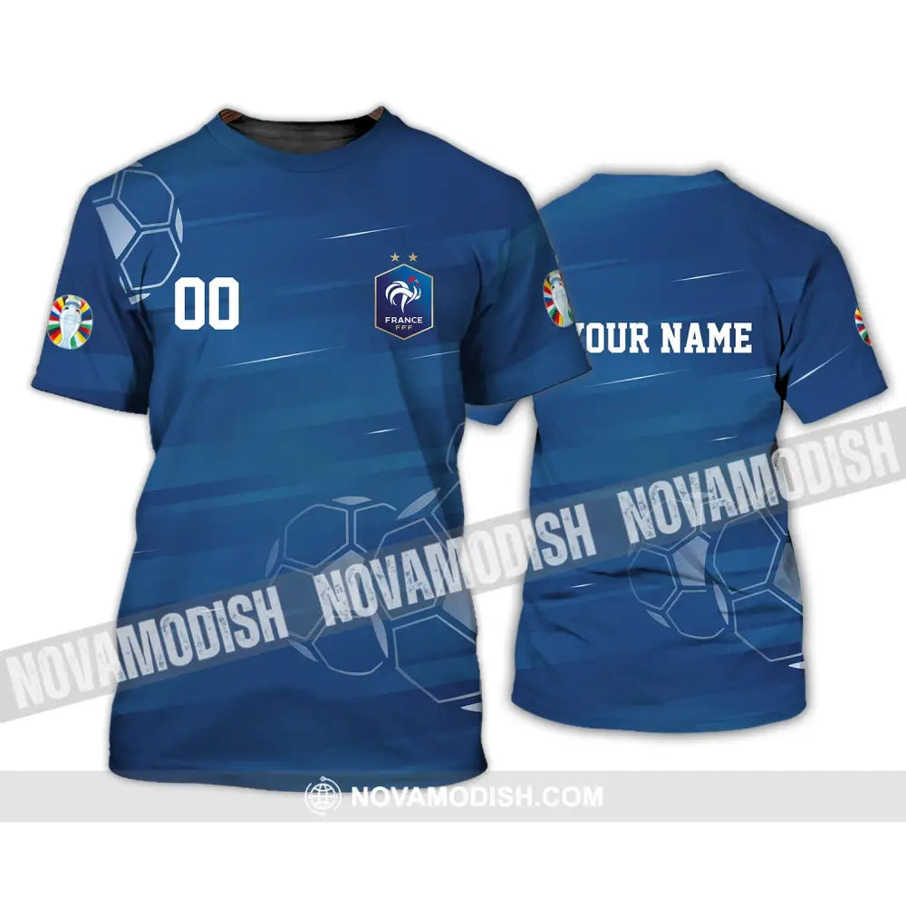Unisex Shirt - Custom Name And Number Euro 2024 Shirt France National Team T-Shirt / S T-shirt