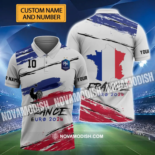 Unisex Shirt - Custom Name And Number Shirt Euro 2024 France T-shirt
