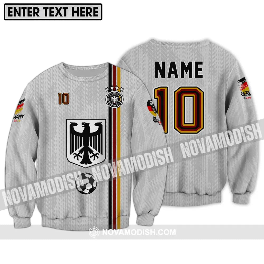 Unisex Shirt - Custom Name And Number Shirt Euro 2024 German Long Sleeve / S T-shirt