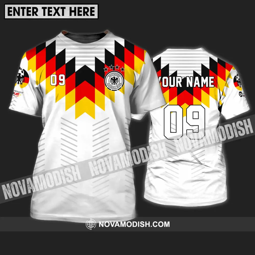 Unisex Shirt - Custom Name And Number Shirt Euro 2024 Germany National Team Flag Color T-Shirt / S T-shirt