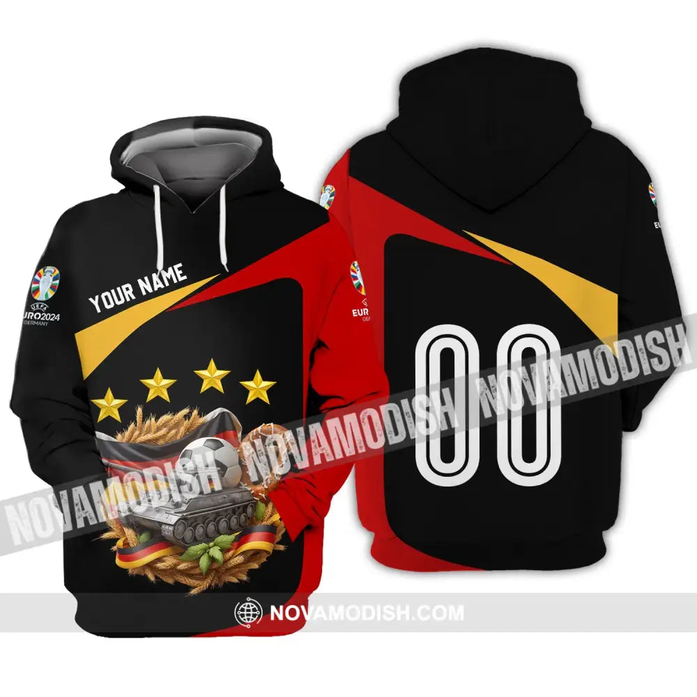 Unisex Shirt - Custom Name And Number Euro 2024 Shirt Germany National Team Hoodie / S T-shirt