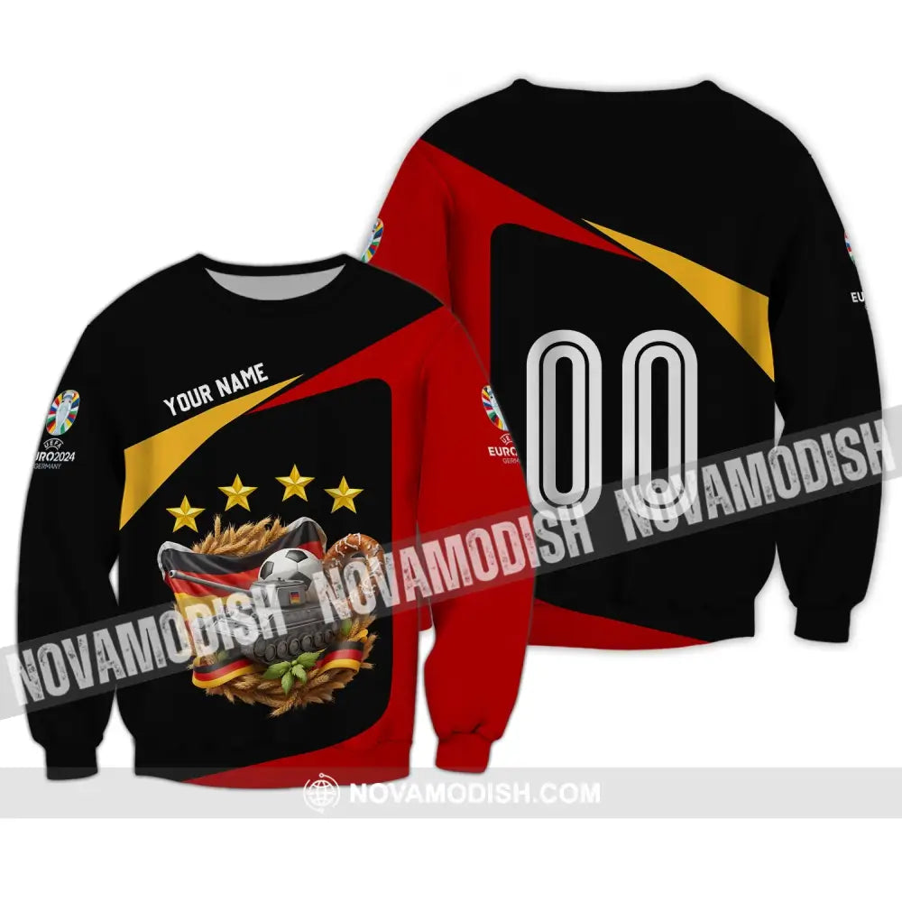 Unisex Shirt - Custom Name And Number Euro 2024 Shirt Germany National Team Long Sleeve / S T-shirt