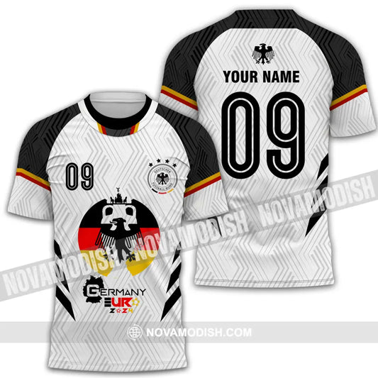 Unisex Shirt - Custom Name And Number Euro 2024 Shirt Germany Team Logo T-Shirt / S T-shirt