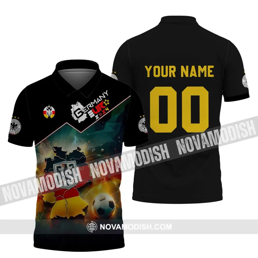 Unisex Shirt - Custom Name And Number Euro 2024 Germany Team Lover Shirt Polo Shirt / S T-shirt
