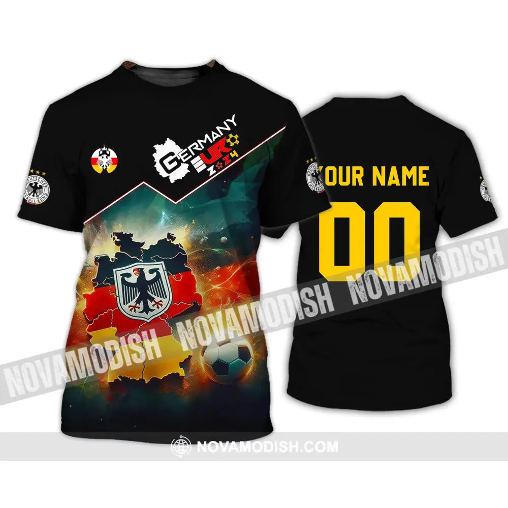 Unisex Shirt - Custom Name And Number Euro 2024 Germany Team Lover Shirt T-Shirt / S T-shirt