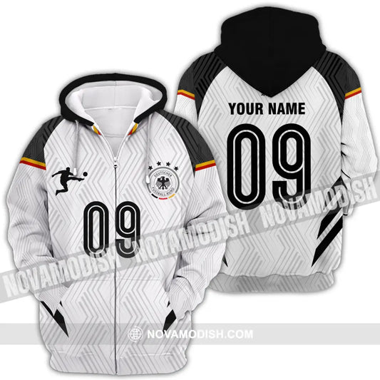 Unisex Shirt - Custom Name And Number Euro 2024 Shirt Germany Zipper Hoodie / S T-shirt