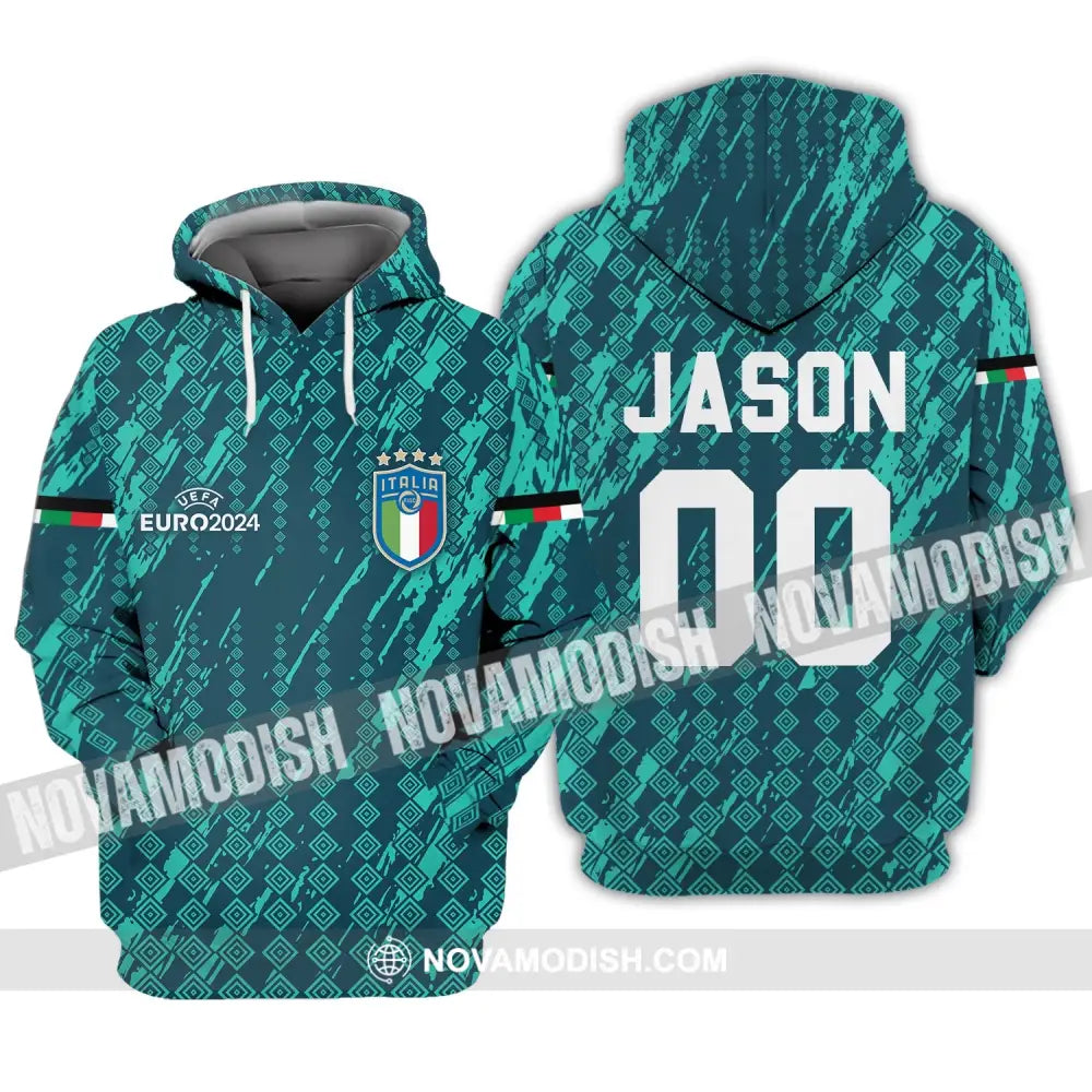 Unisex Shirt - Custom Name And Number Shirt Euro 2024 Shirt Italia National Team Shirt Hoodie / S T-shirt