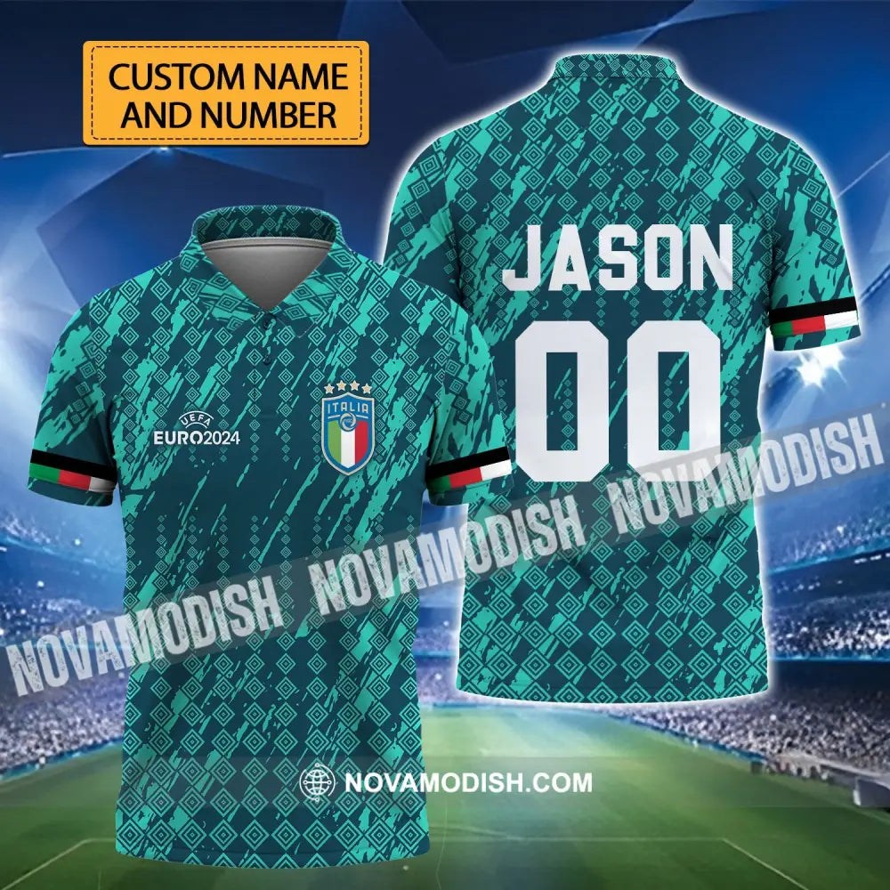 Unisex Shirt - Custom Name And Number Shirt Euro 2024 Shirt Italia National Team Shirt T-shirt