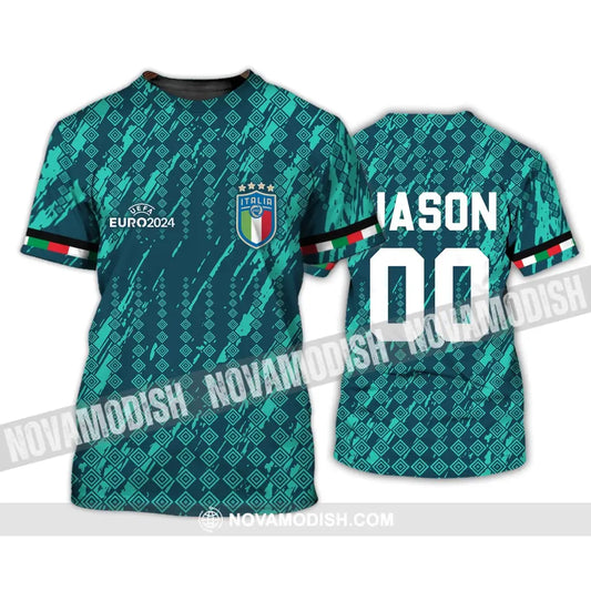 Unisex Shirt - Custom Name And Number Shirt Euro 2024 Shirt Italia National Team Shirt T-Shirt / S T-shirt