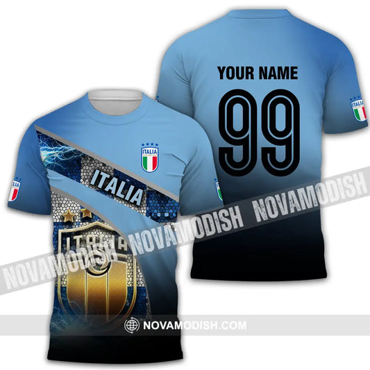 Unisex Shirt - Custom Name And Number Euro 2024 Shirt Italia National Team T-Shirt / S T-shirt