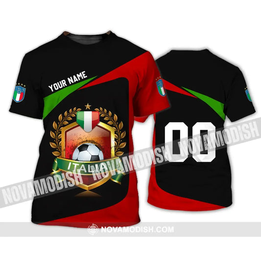 Unisex Shirt - Custom Name And Number Euro 2024 Shirt Italia Team Champion T-Shirt / S T-shirt