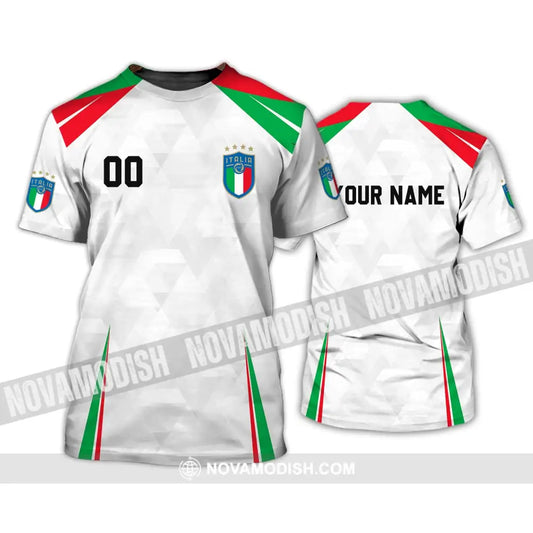 Unisex Shirt - Custom Name And Number Euro 2024 Shirt Italia Team T-Shirt / S T-shirt