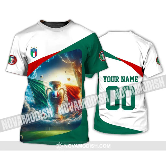 Unisex Shirt - Custom Name And Number Euro 2024 Italy Cup Shirt T-Shirt / S T-shirt