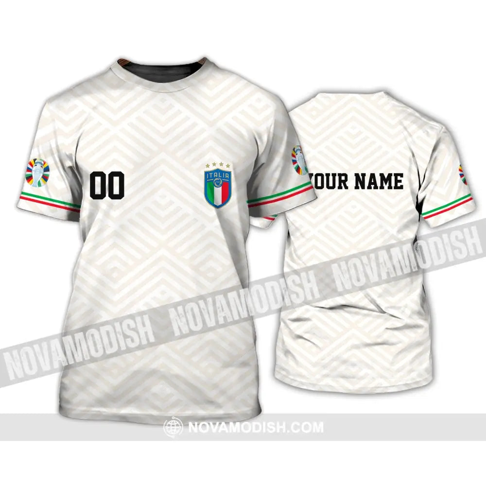 Unisex Shirt - Custom Name And Number Euro 2024 Shirt Italy National Team T-Shirt / S T-shirt