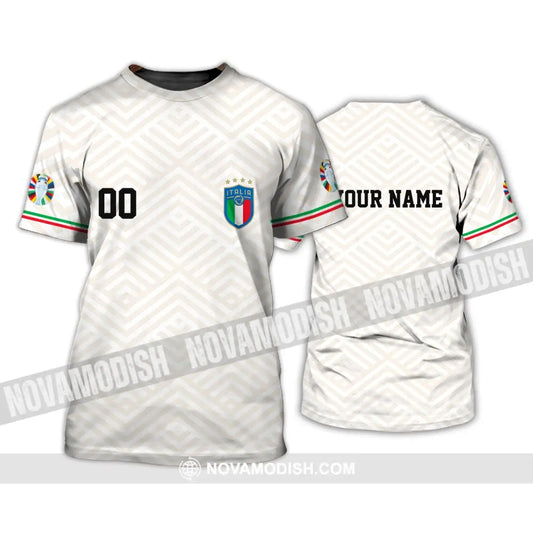 Unisex Shirt - Custom Name And Number Euro 2024 Shirt Italy National Team T-Shirt / S T-shirt