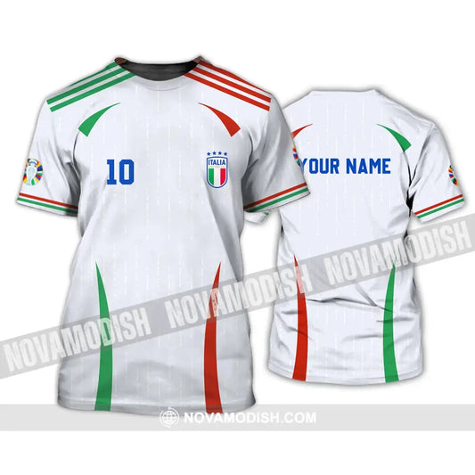 Unisex Shirt - Custom Name And Number Shirt Euro 2024 Shirt Italy Team T-Shirt / S T-shirt