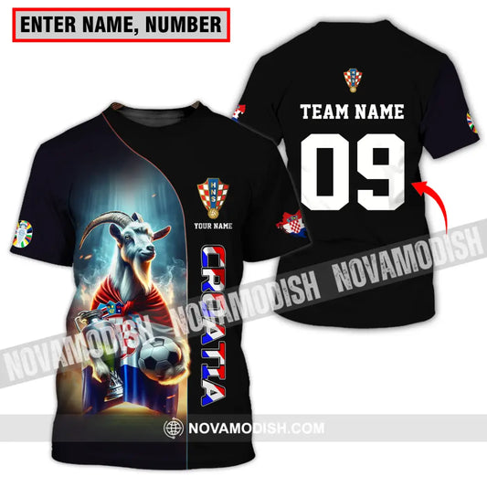 Unisex Shirt - Custom Name And Number Euro 2024 Shirt National Team Croatia T-shirt