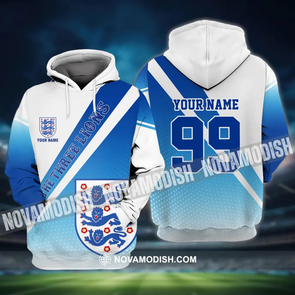 Unisex Shirt - Custom Name And Number Shirt Euro 2024 National Team England Team Hoodie / S T-shirt