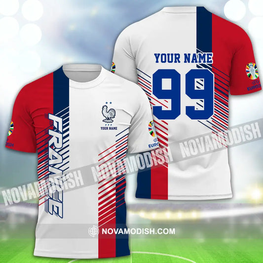 Unisex Shirt - Custom Name And Number Shirt Euro 2024 National Team France Team T-Shirt / S T-shirt