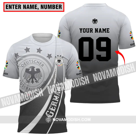 Unisex Shirt - Custom Name And Number Shirt Euro 2024 National Team Germany Deutsche T-shirt
