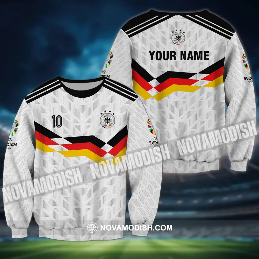 Unisex Shirt - Custom Name And Number Shirt Euro 2024 National Team Germany Long Sleeve / S T-shirt