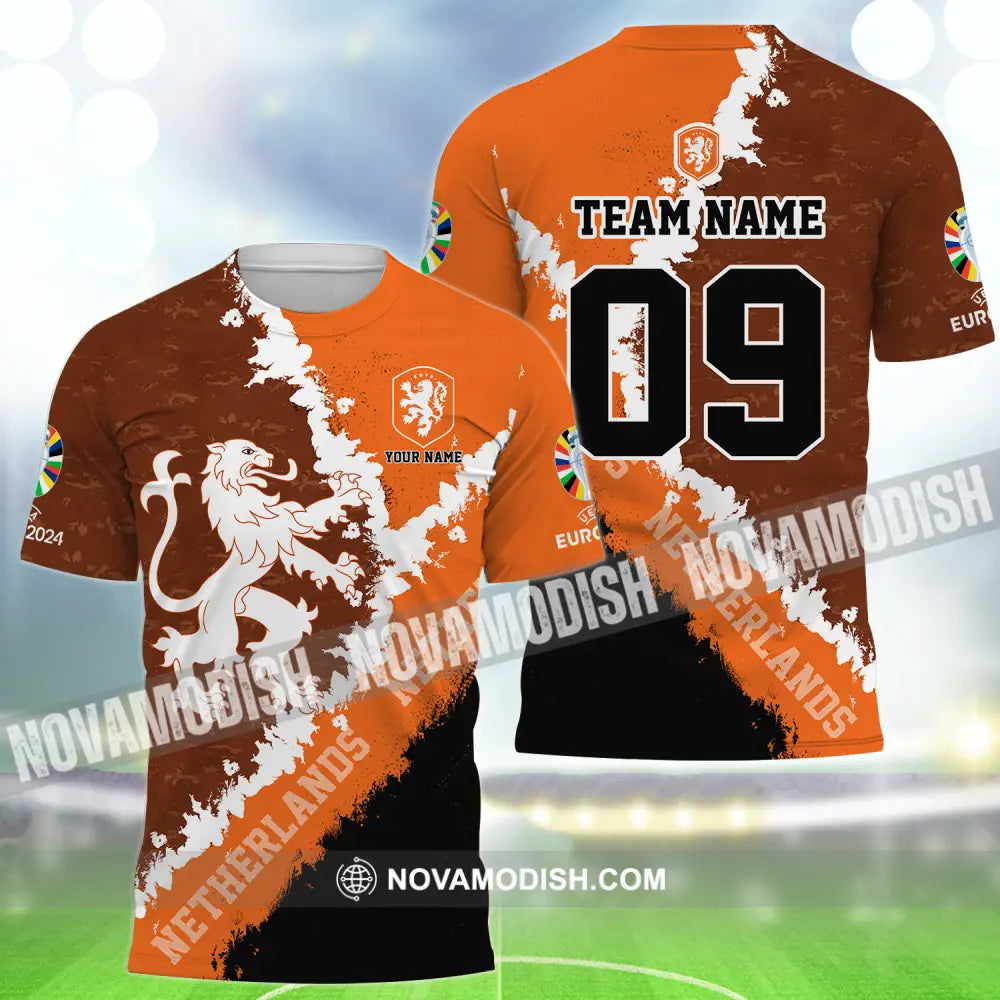Unisex Shirt - Custom Name And Number Shirt Euro 2024 National Team Netherlands T-Shirt / S T-shirt