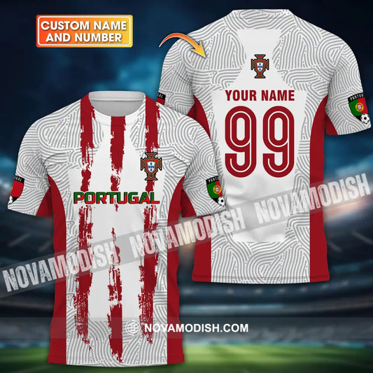 Unisex Shirt - Custom Name And Number Shirt Euro 2024 Portugal National Team Shirt T-shirt