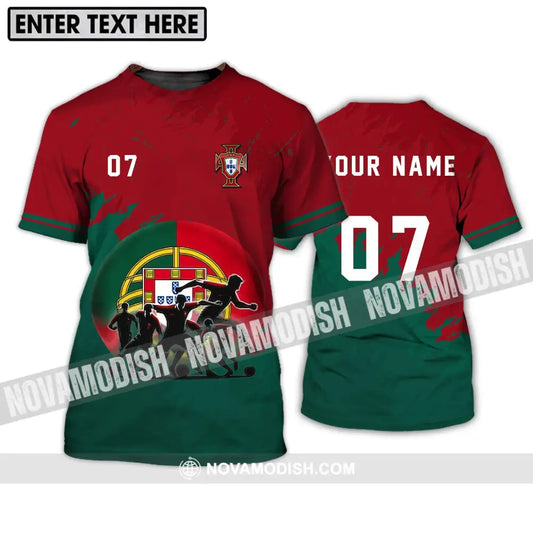 Unisex Shirt - Custom Name And Number Euro 2024 Portugal Team Shirt T-Shirt / S T-shirt