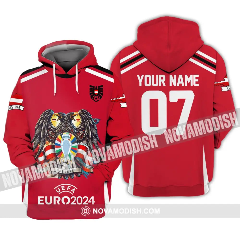 Unisex Shirt - Custom Name And Number Euro 2024 Sport Australia National Team Hoodie / S T-Shirt