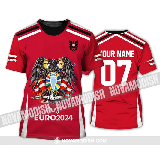 Unisex Shirt - Custom Name And Number Euro 2024 Sport Australia National Team T-Shirt / S T-Shirt