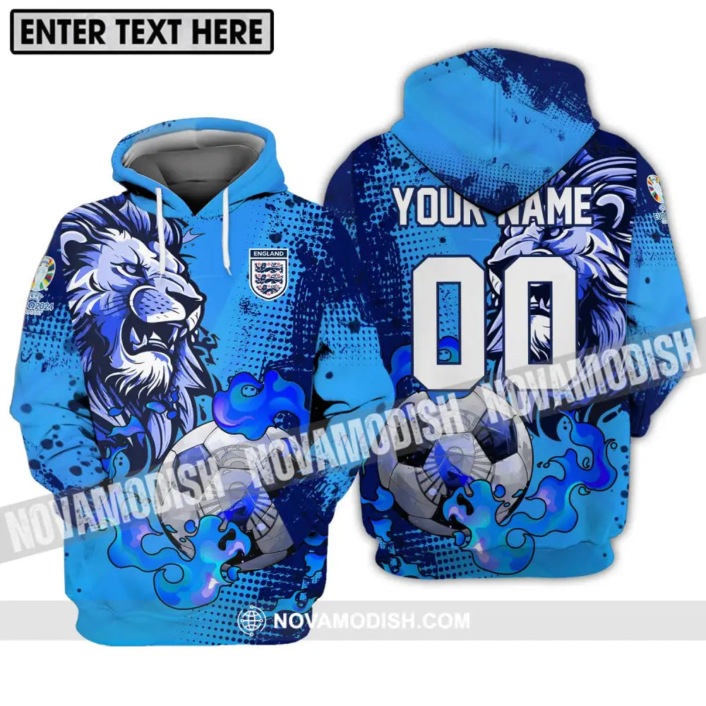 Unisex Shirt - Custom Name And Number Shirt Euro 2024 Team Shirt England Team Hoodie / S T-shirt