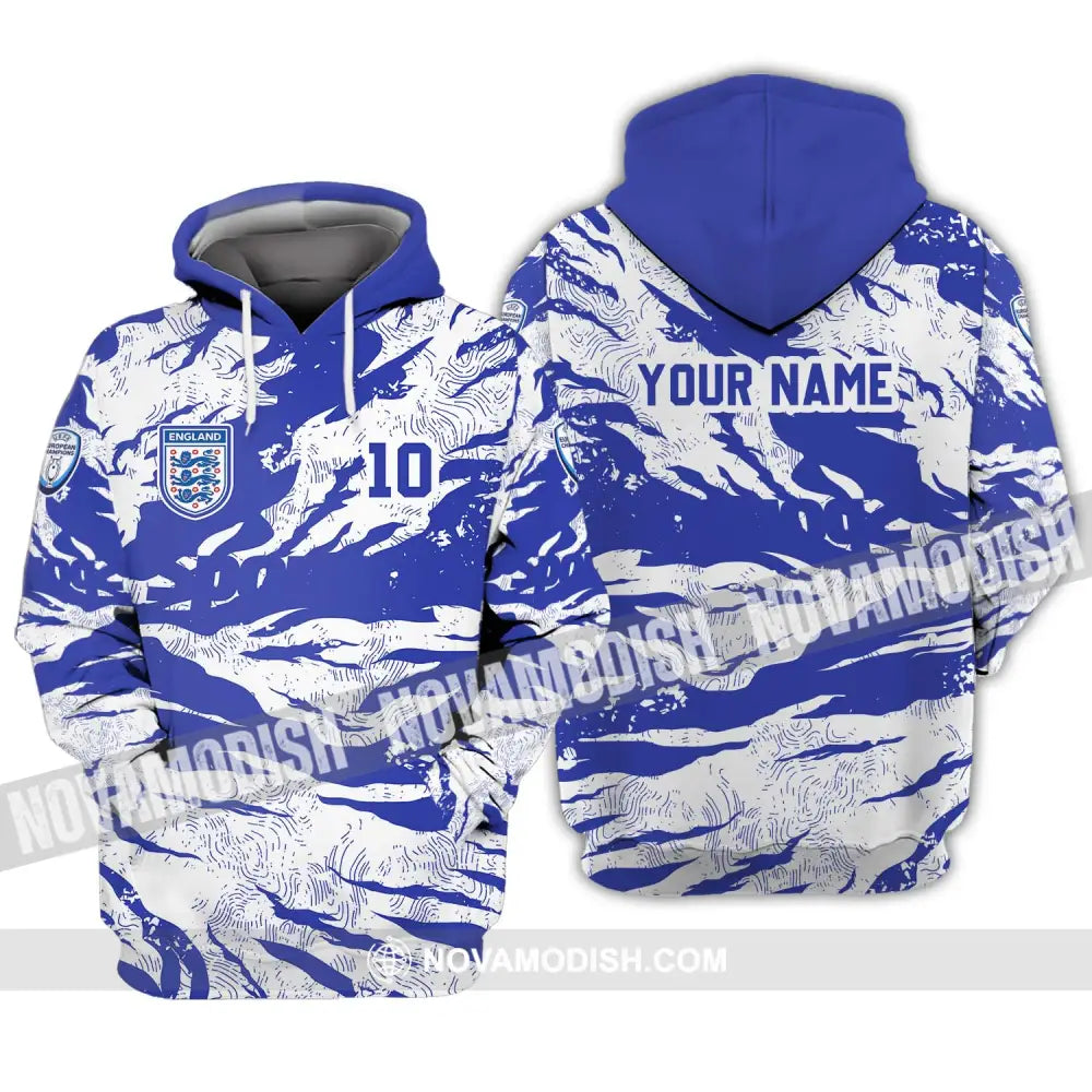 Unisex Shirt - Custom Name And Number Shirt Euro 2024 Team Shirt England National Team Hoodie / S T-shirt