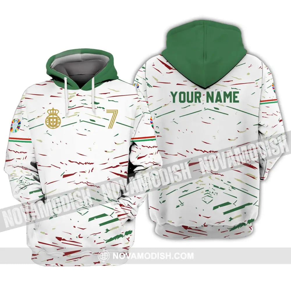 Unisex Shirt - Custom Name And Number Shirt Euro 2024 Team Shirt Line Color Hoodie / S T-shirt