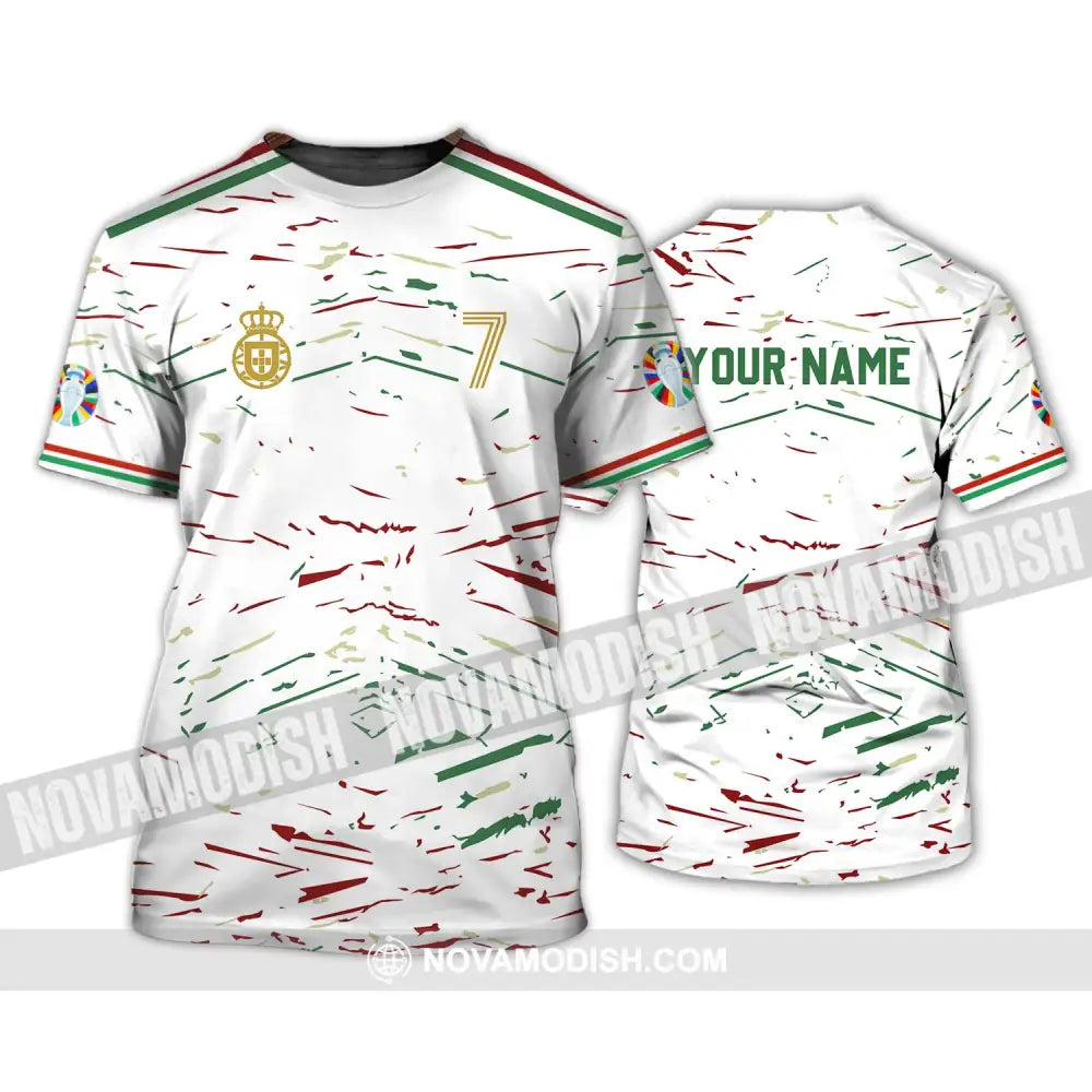 Unisex Shirt - Custom Name And Number Shirt Euro 2024 Team Shirt Line Color T-Shirt / S T-shirt