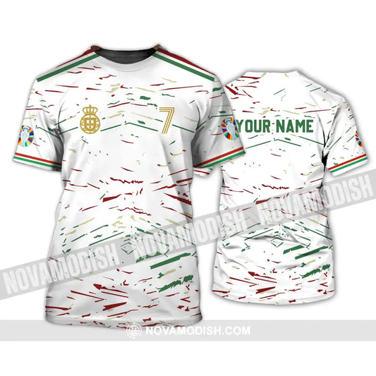 Unisex Shirt - Custom Name And Number Shirt Euro 2024 Team Shirt Line Color T-Shirt / S T-shirt