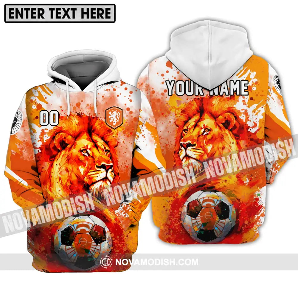 Unisex Shirt - Custom Name And Number Euro 2024 Shirt The Royal Dutch Netherlands Hoodie / S T-shirt