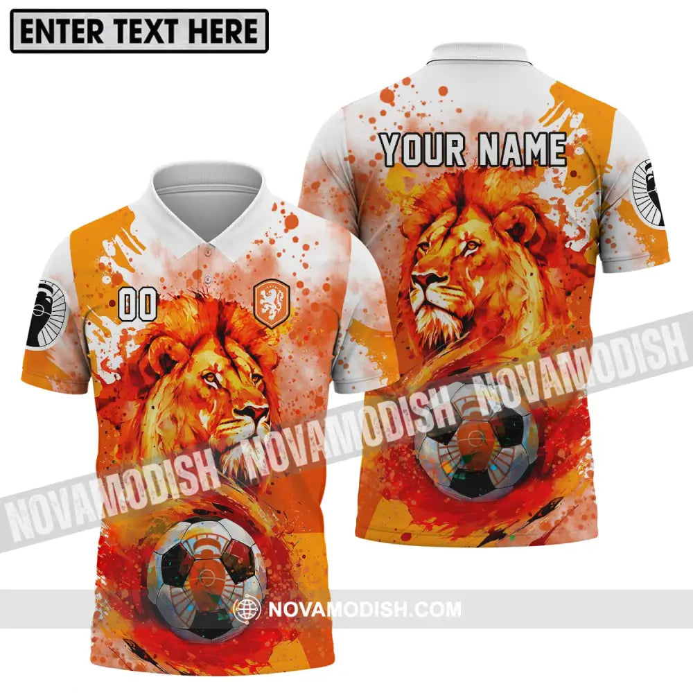 Unisex Shirt - Custom Name And Number Euro 2024 Shirt The Royal Dutch Netherlands Polo Shirt / S T-shirt