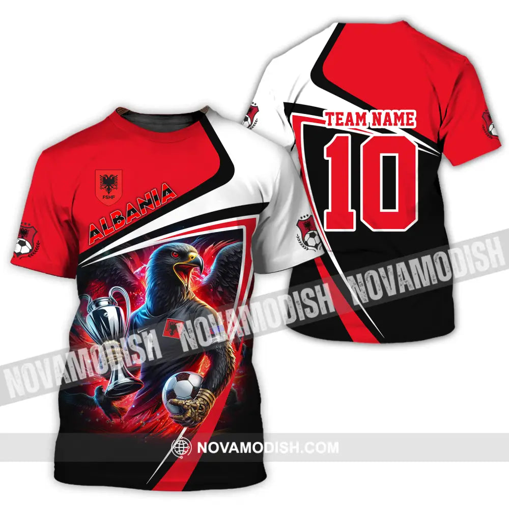 Unisex Shirt - Custom Name And Number Euro Team Shirt Albania 2024 Team T-Shirt / S T-shirt