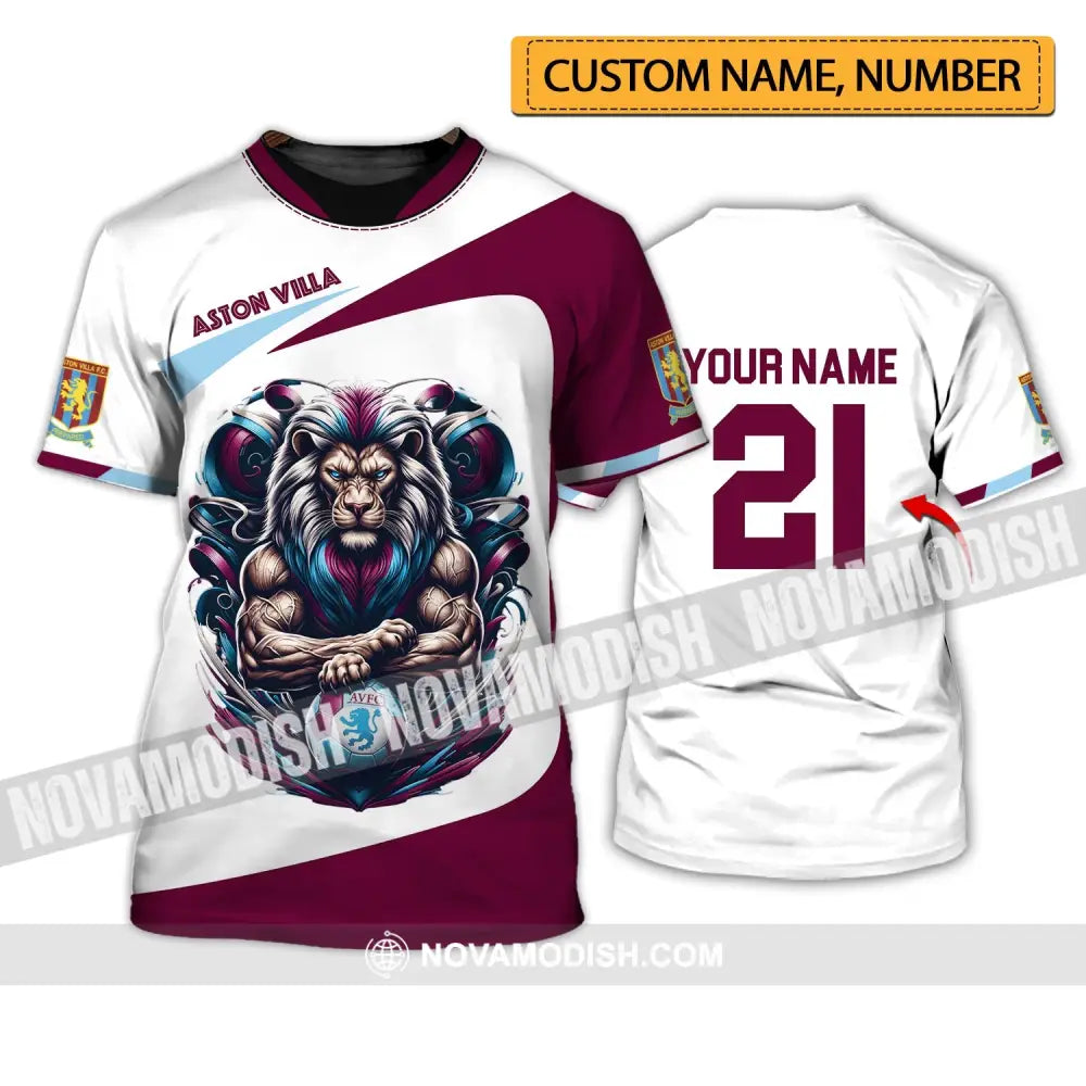 Unisex Shirt - Custom Name And Number Fc Aston Villa T-Shirt