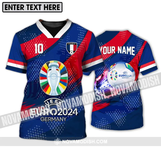 Unisex Shirt - Custom Name And Number Shirt France National Team Euro 2024 T-Shirt / S T-shirt