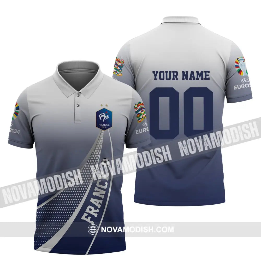 Unisex Shirt - Custom Name And Number Shirt France National Team Shirt Polo Shirt / S T-shirt