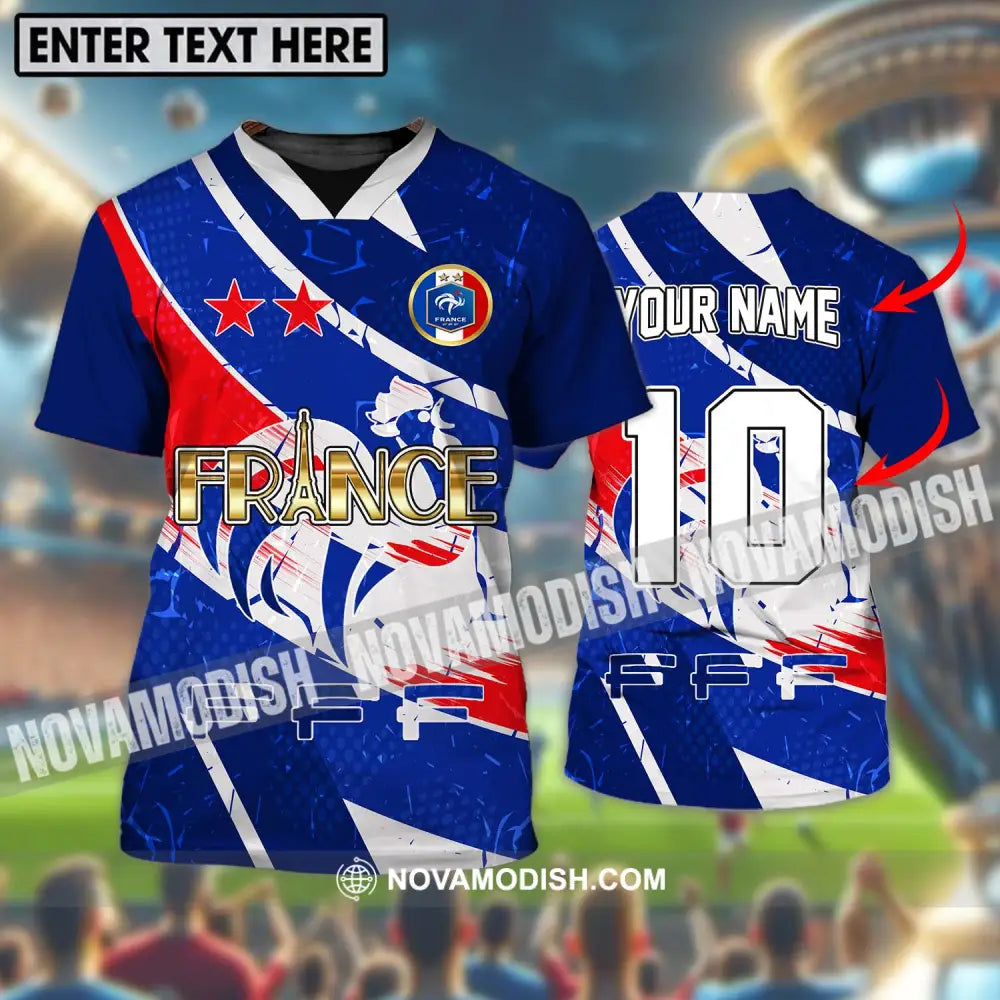 Unisex Shirt - Custom Name And Number Shirt France National Team T-shirt