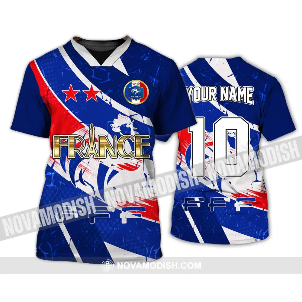 Unisex Shirt - Custom Name And Number Shirt France National Team T-Shirt / S T-shirt