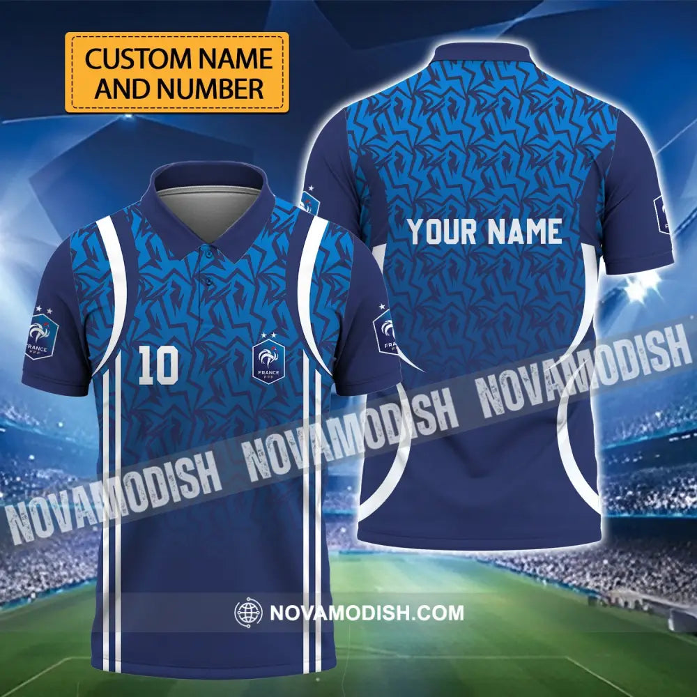 Unisex Shirt - Custom Name And Number Shirt France Team Lover Shirt Euro 2024 T-shirt