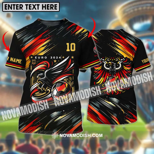 Unisex Shirt - Custom Name And Number Germany Euro 2024 Eagle Shirt T-shirt