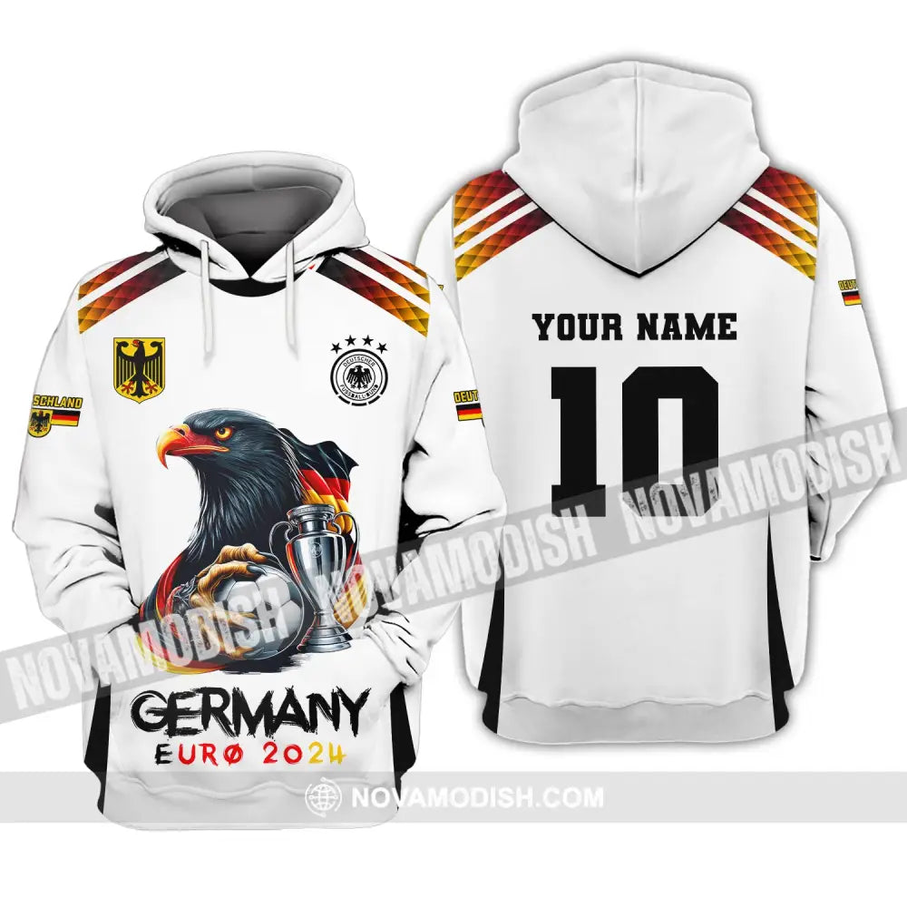 Unisex Shirt Custom Name And Number Germany Euro 2024 Football Polo Long Sleeve Hoodie / S T-Shirt