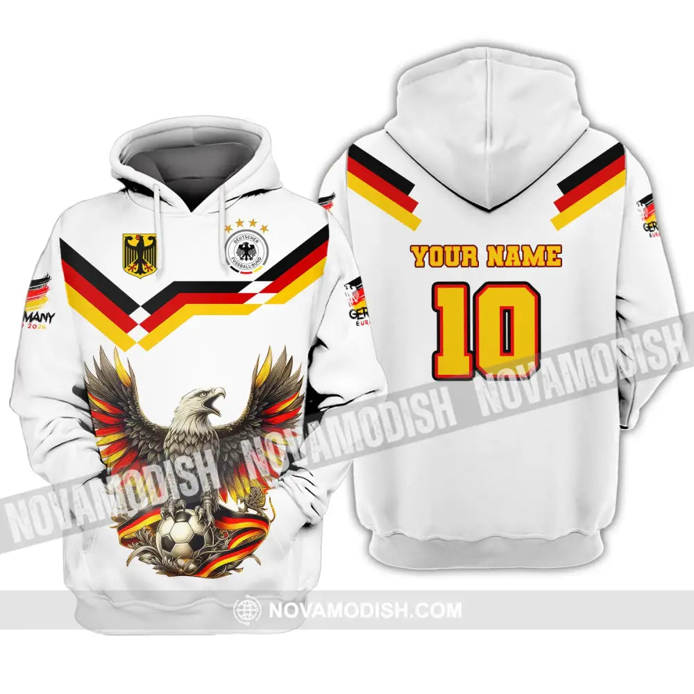 Unisex Shirt Custom Name And Number Germany Euro 2024 Football Polo Long Sleeve Hoodie / S T-Shirt