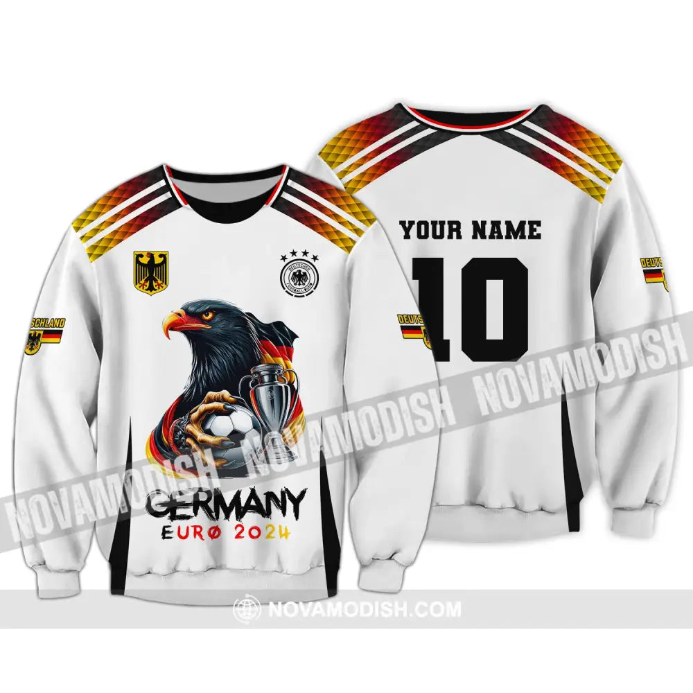 Unisex Shirt Custom Name And Number Germany Euro 2024 Football Polo Long Sleeve / S T-Shirt